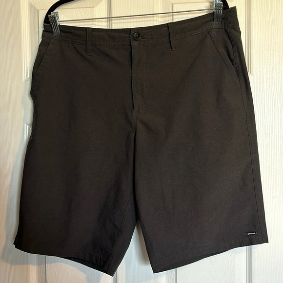 O’Neill men’s gray 11” inseam hybrid shorts size 34 - Picture 1 of 10